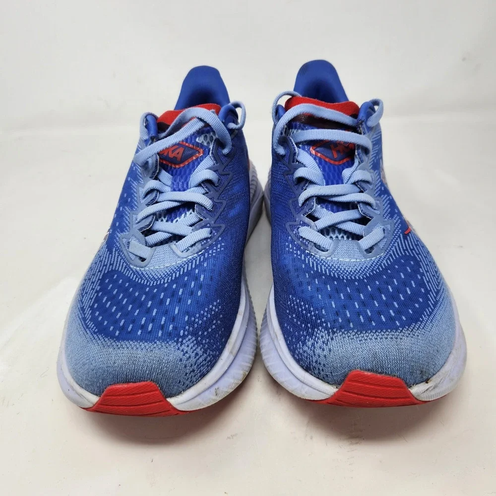 Hoka One One Mach 6 Womens Running Shoes Blue Red 1147810 MLL Size 8B